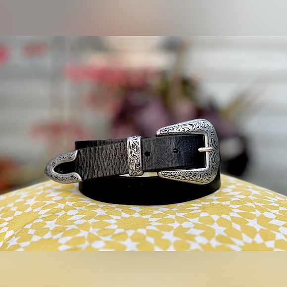 Ecote Accessories - Ecoté — Western Black Belt (Urban Outfitters)